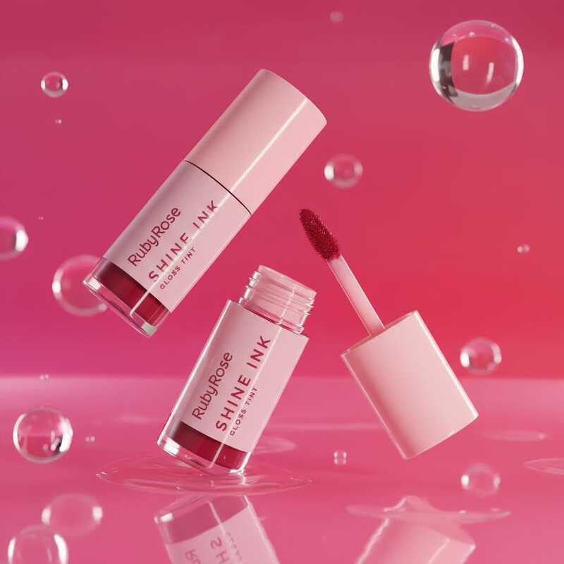 Gloss Tint Ruby Rose Shine INK Linha Rosa-Manteiga de Cacau Coco Melu- HBL6600