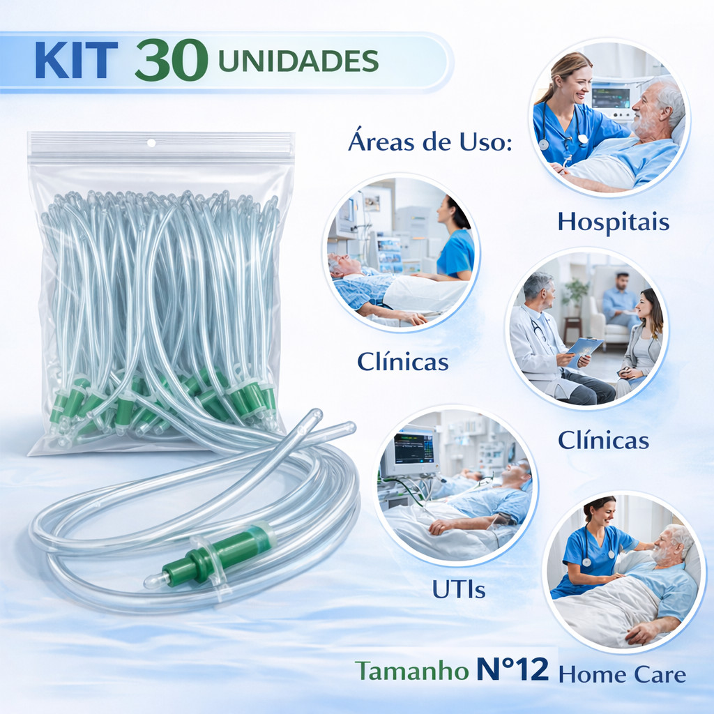 Sonda Uretral Nº12 Mark Med 30 Unidades – Qualidade e Segurança Profissional