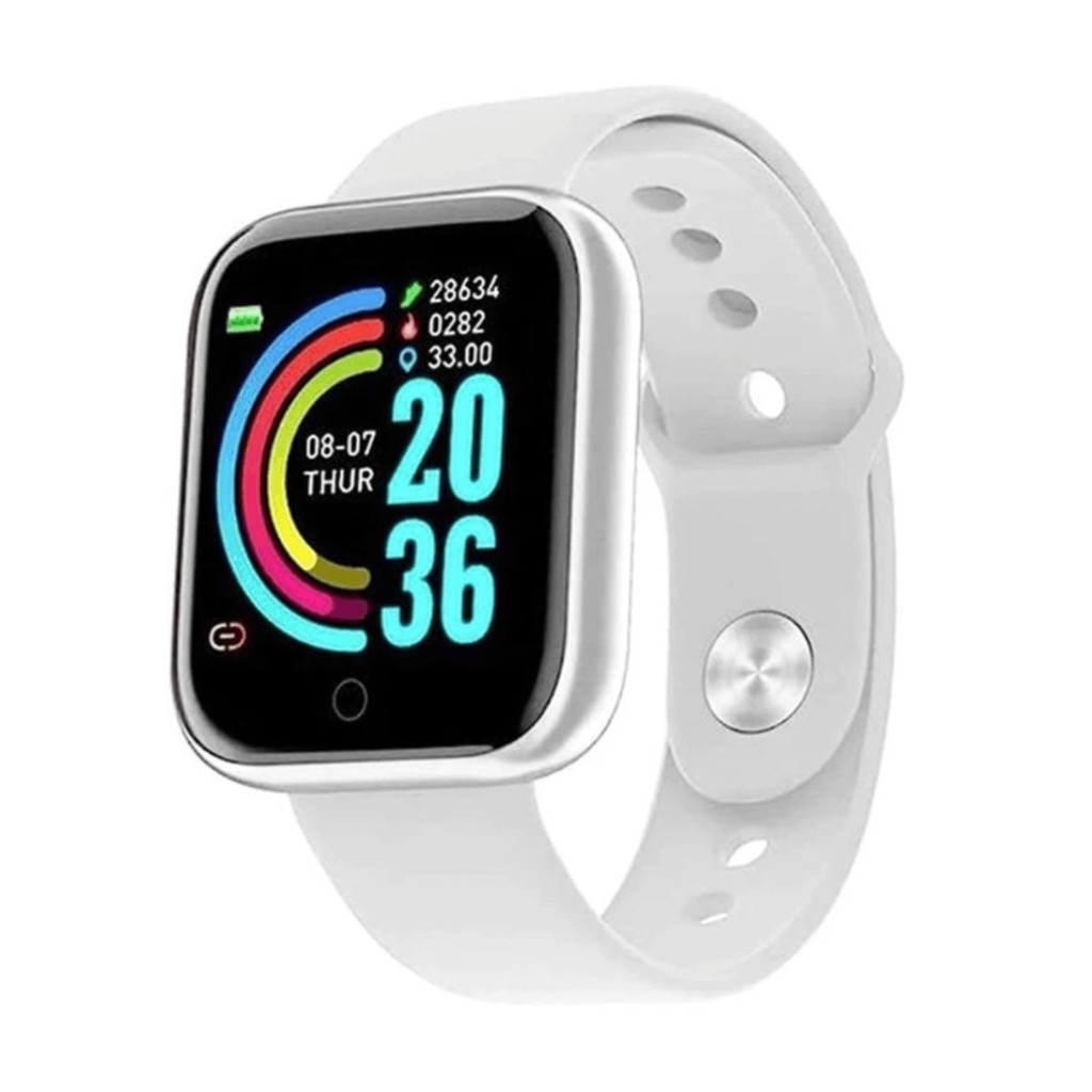 Relógio Smart D20 Branco Bluetooth Esportivo