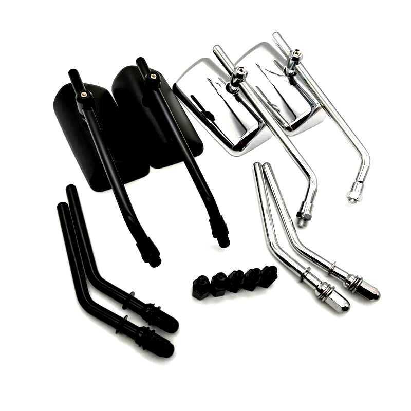 Espelho retrovisor retrô para motocicleta adequado para panturrilha UQI N1 No. Espelho retrovisor retangular Honda 9A7 p