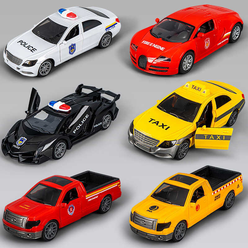 Carro brinquedos infantis inercial pode abrir porta captador carro esportivo som luz carro de polícia menino brinquedos 