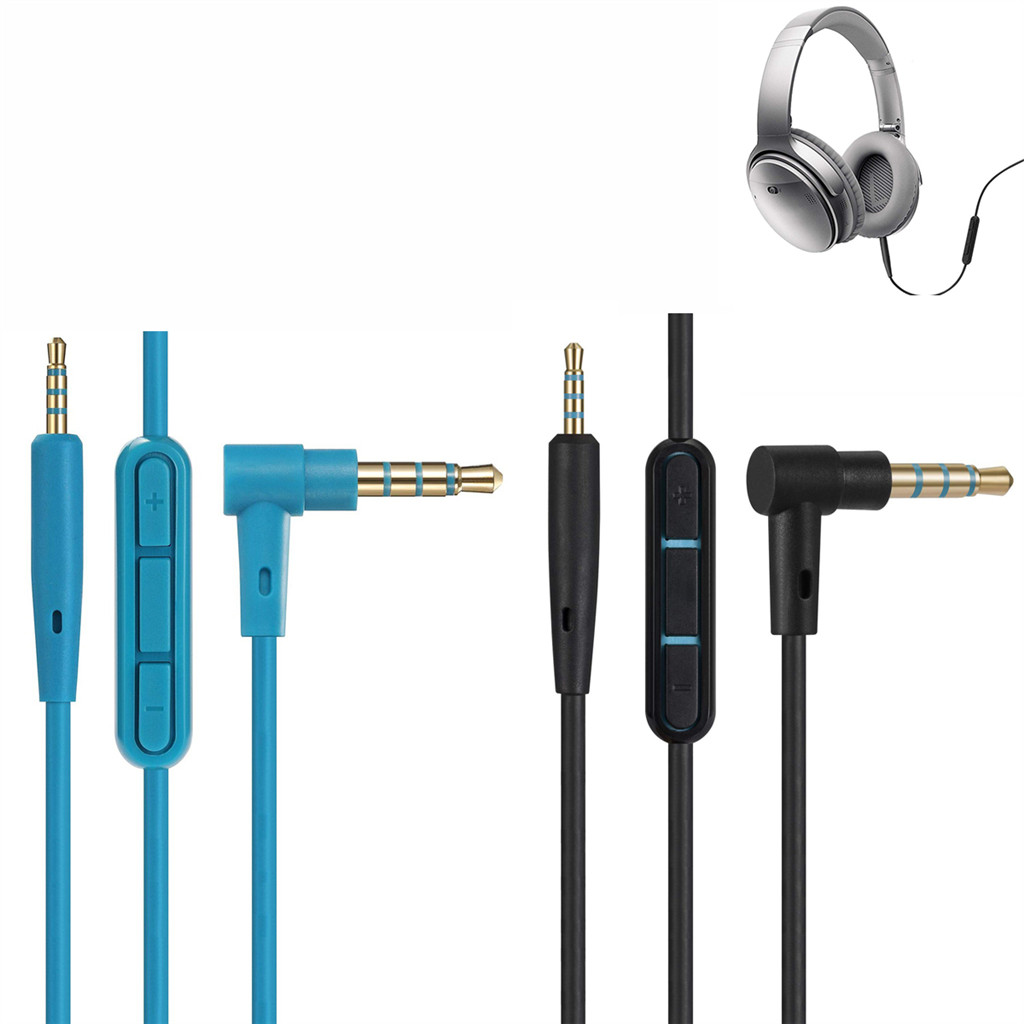 Para Bose QC 25 QC25 QC25 Fone De Ouvido Controle De Volume Do Microfone Tampa De Substituição Cabo De Áudio
