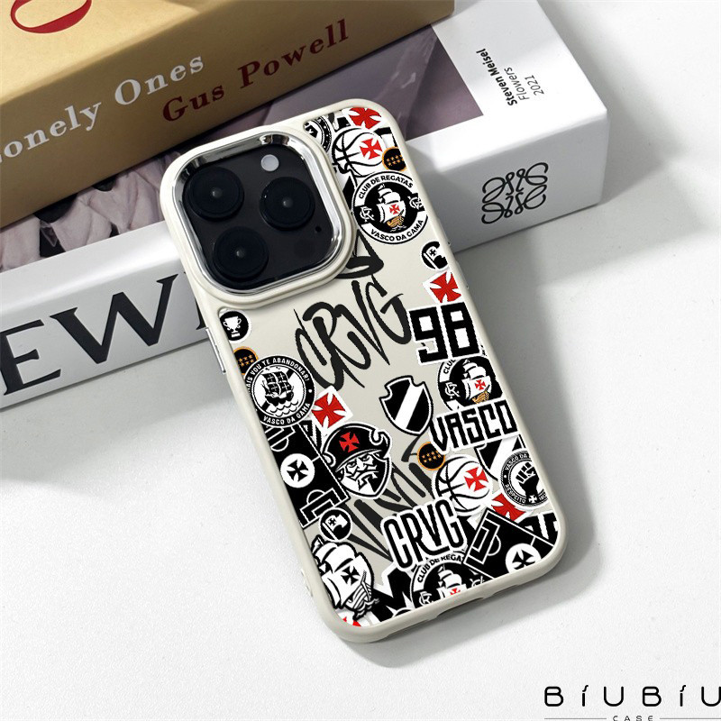 Capinha de Vasco da Gama Celular Compatível Com iPhone 15 14 13 12 11 17 16 Pro Max 16 Plus X Xs XR Silicone Traseira