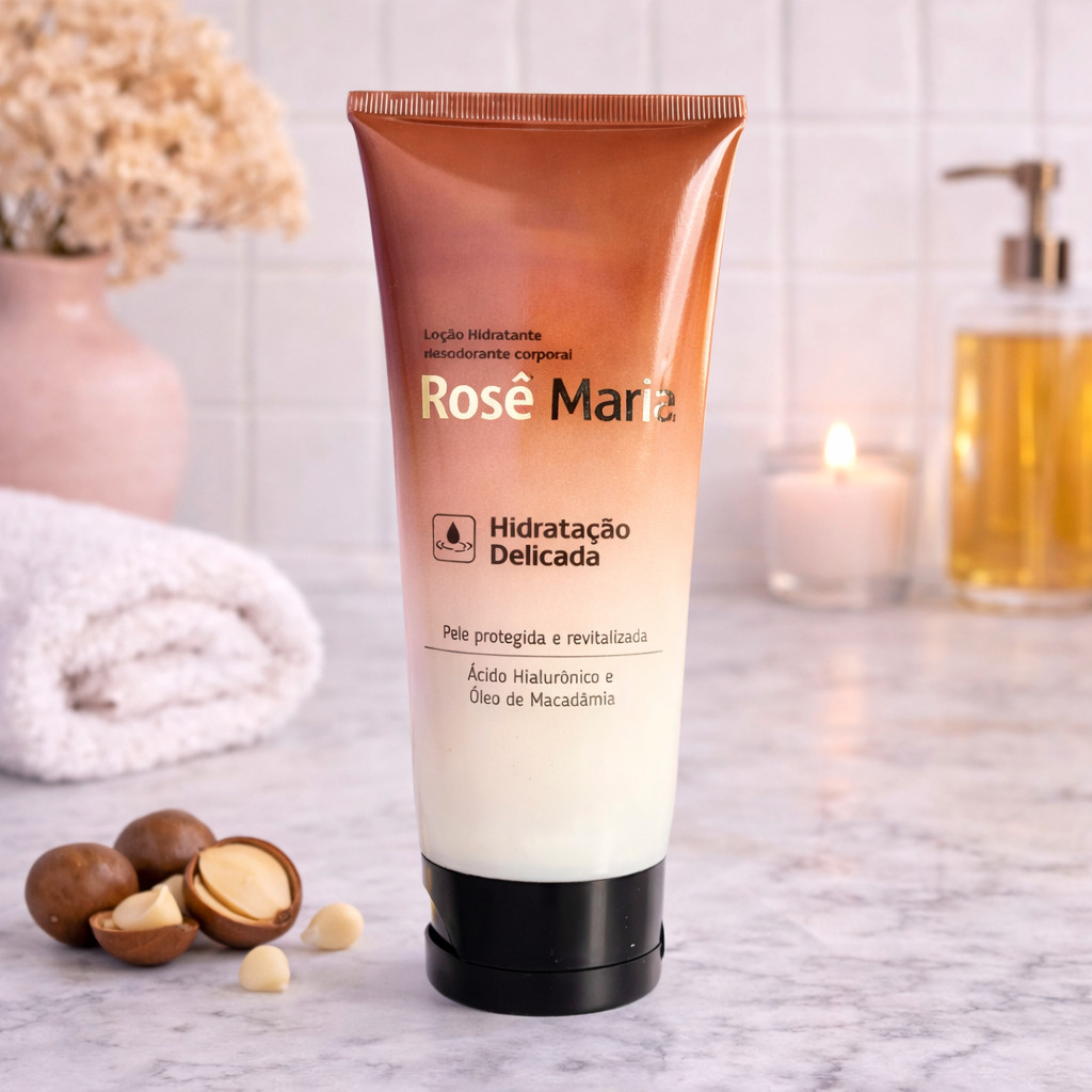 PROMOÇÃO  Creme Hidratante Desodorante Corporal ROSÊ MARIA 190g Apiderm - Apinil