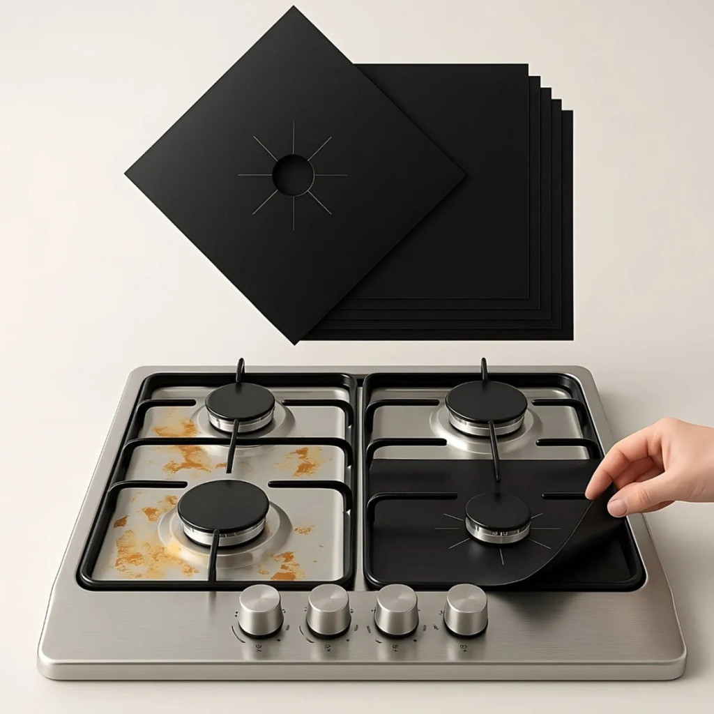 Protetor Boca Fogão Lavável Resistente 27cm x 27cm Itens Inclusos- 1 Protetor de Fogão em Oferta na Shopee