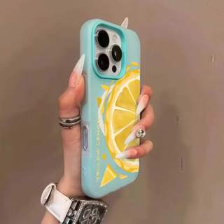 Capa De Telefone Magnética De Gelatina De Limão Para iPhone 11 12 13 14 15 16 MAX PLUS MagSafe Carregamento Rápido À Pro em Oferta na Shopee