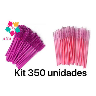 ANA 1108 Conjunto com 350 unidades escovinhas glitter e sem Glitter Extensão de Cílios e …