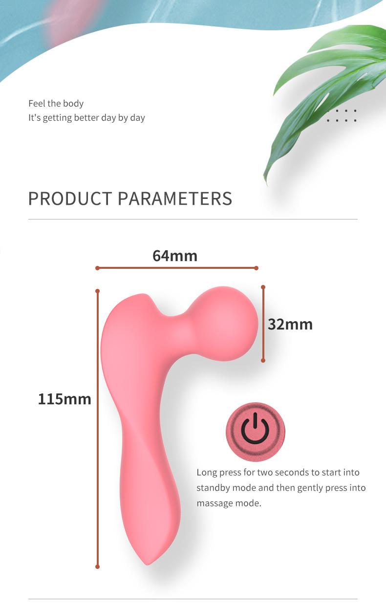 Massageador Elétrico Portátil Vermelho