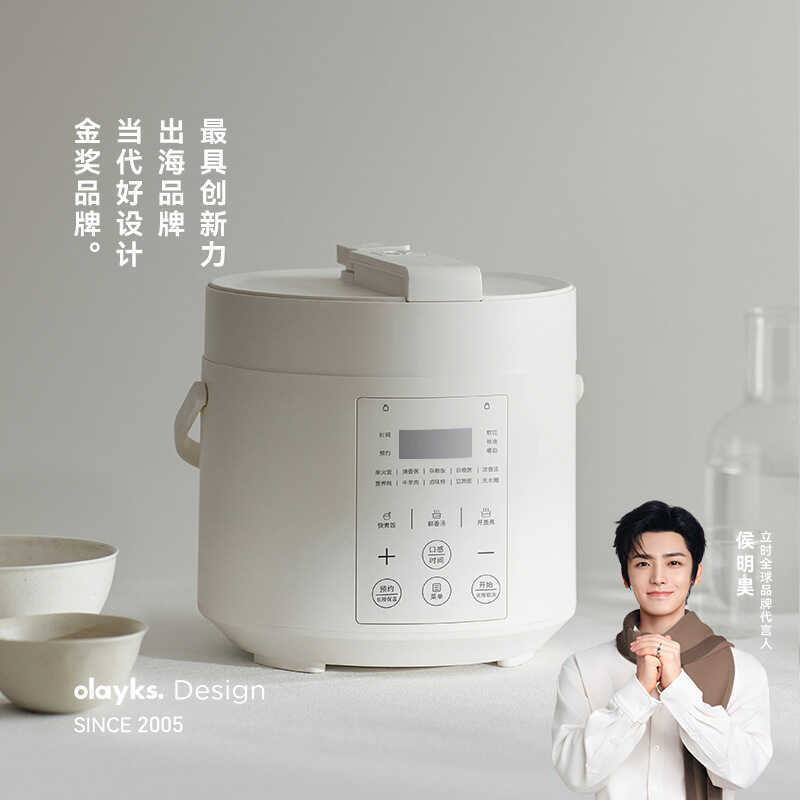 Oyks Instant Best-Selling Japonês Coreano Design Panela de Pressão Elétrica Doméstica Pequena Mini Inteligente 2l Panela