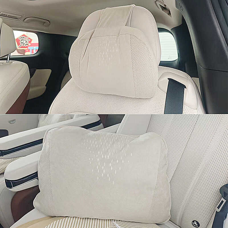Carro lombar camurça Universal travesseiro carro Biadi encosto de cabeça do carro confortável respirável encosto de cabe