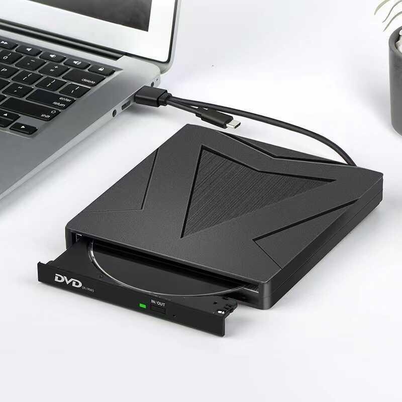 Computador externo Notebook USB3.0/TYPE-C gravador de gravação DVD-RW unidade óptica legível