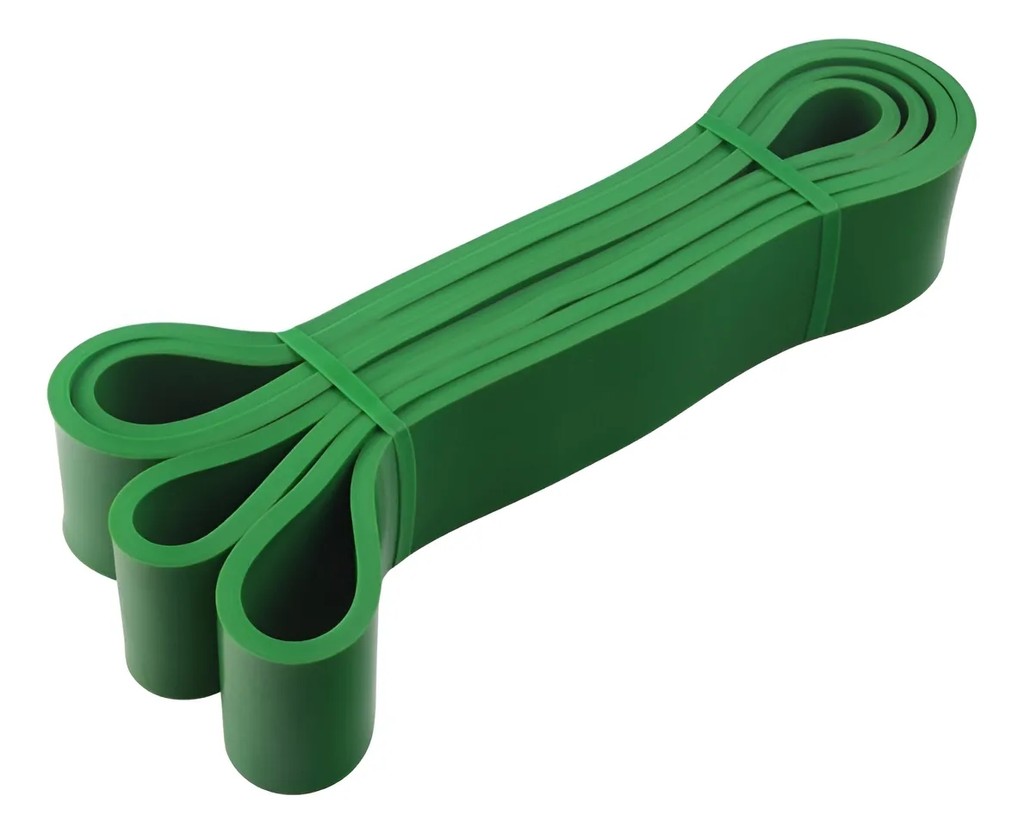 Super Band Elastico Extensor Borracha Nivel Extra Forte Verde Treino Forca Alongamento Funcional