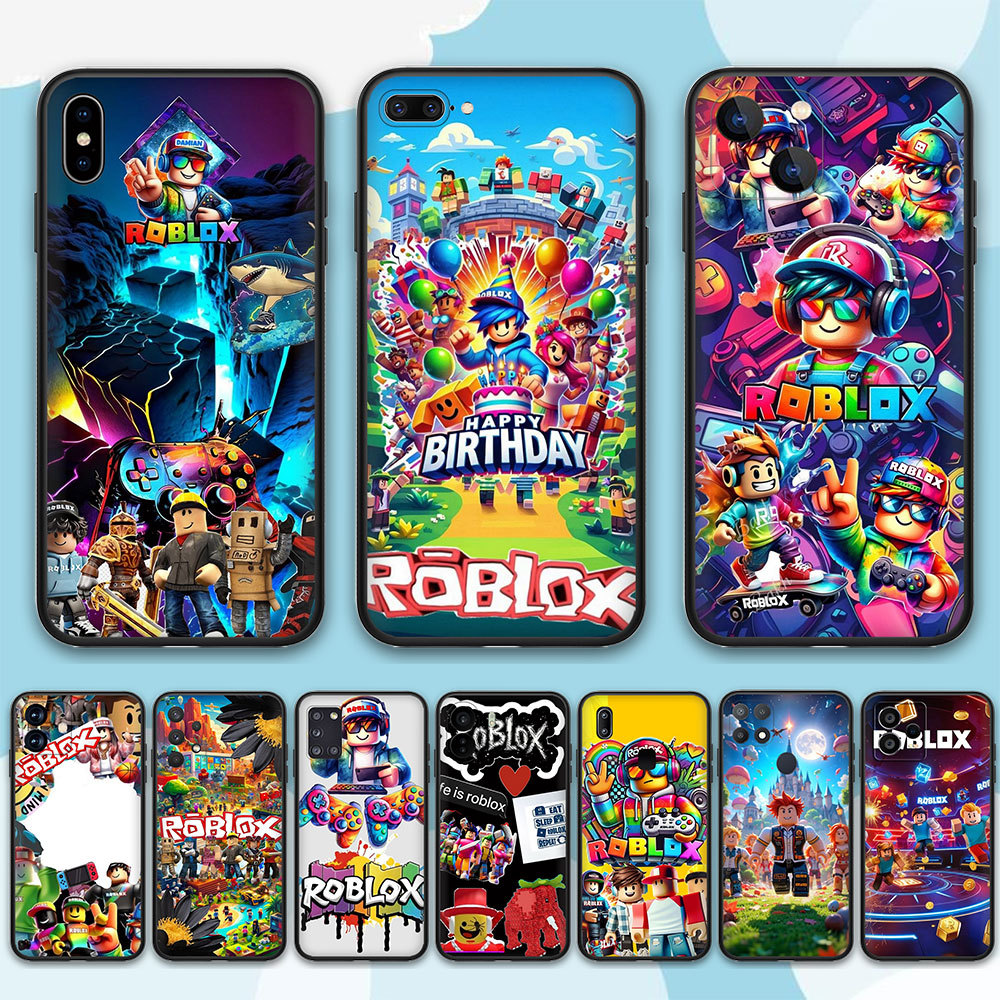 Capa De Telefone Personalizada Samsung Galaxy A03 A03Core A01 A02 M02 A02S A03S Silicone Macio 79X2 Roblox
