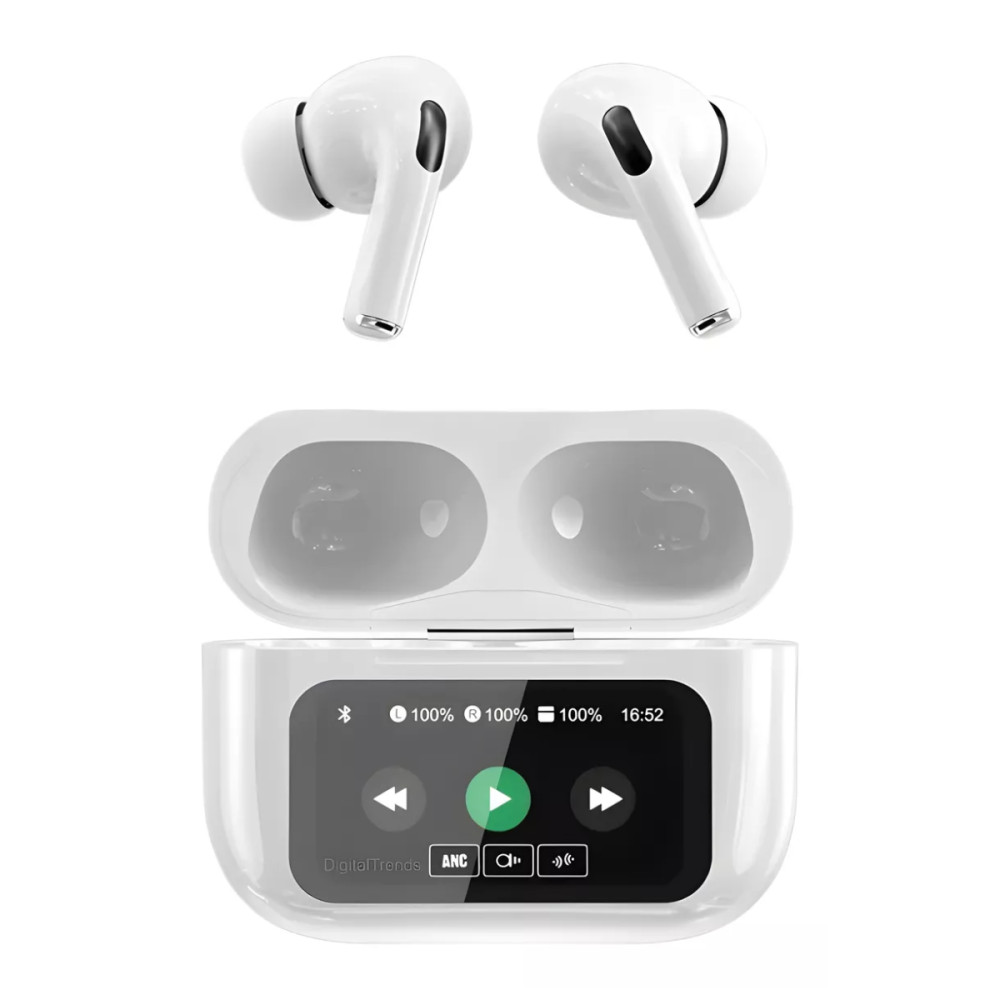 Fone de Ouvido Intra Auricular Bluetooth Case Carregamento Tela LCD Digital Touch Eletromex J-60 PRO