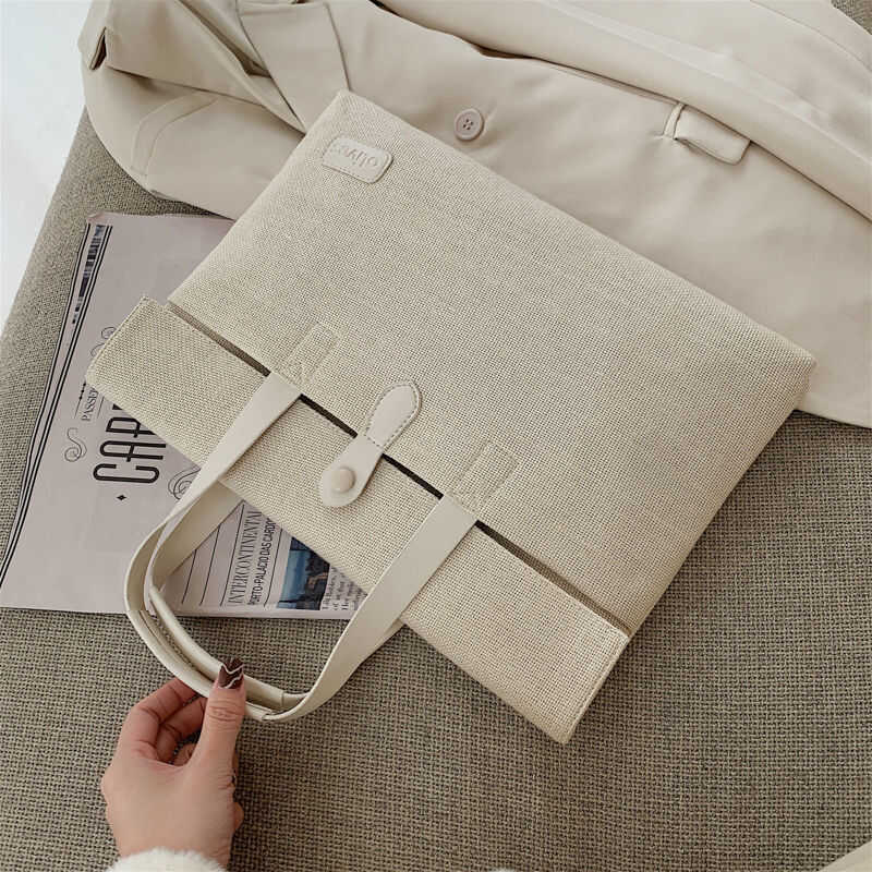 High-End sentimento grande capacidade portátil bolsa para computador portátil bolsa feminina 2025 All-Match classe estud