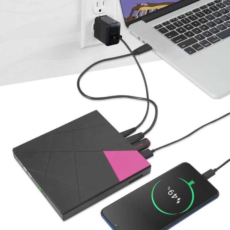 Modelo privado novo produto 5 em 1 quebra-cabeça externo usb3.0 unidade óptica gravador de gravação extensão USB cartão 