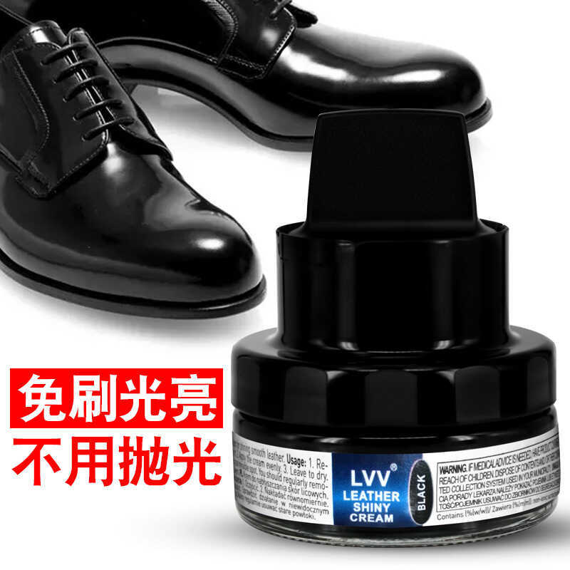 Creme para sapatos LVV importado da UE vem com cabeça de esponja para pessoas preguiçosas sem esmalte