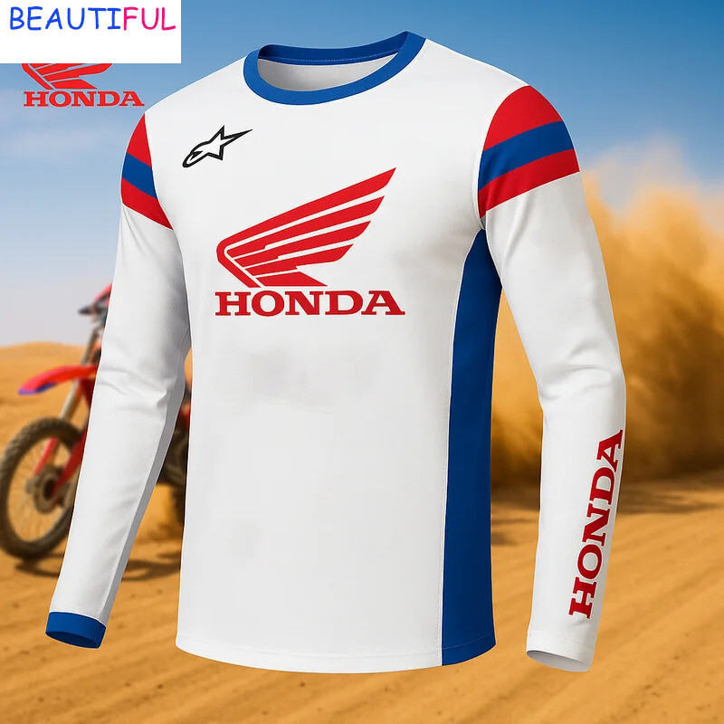 Honda Novos Produtos Em Altahonda Racing Series Camisa Esportiva Estampada De Manga Comprida , Motocicleta Ao Ar Livre Q
