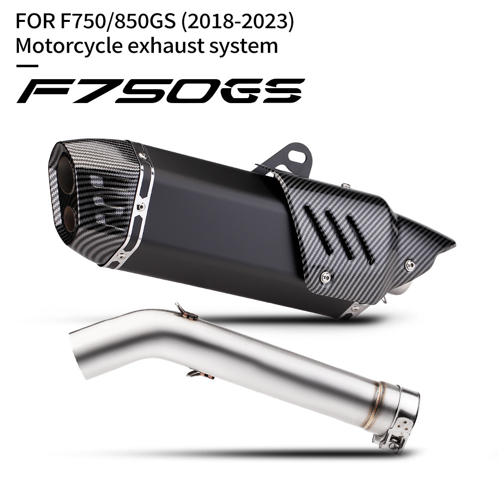 Tubo De Ligação Média De Aço Inoxidável Para Escape De Motocicleta , Silenciador De 51MM F750GS F850GS F 750 850 GS 2018