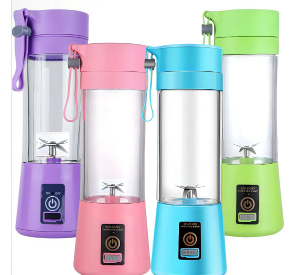 Liquidificador Portátil Mini USB Sem Fio, Pode Ser Agitado, Com 6 Lâminas, Liquidificador Elétrico Recarregável