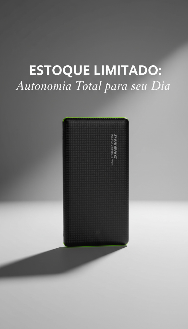 Carregador Portatil Power Bank Turbo VANTAGE Tech 20.000mAh: Carregamento  Ultra Slim