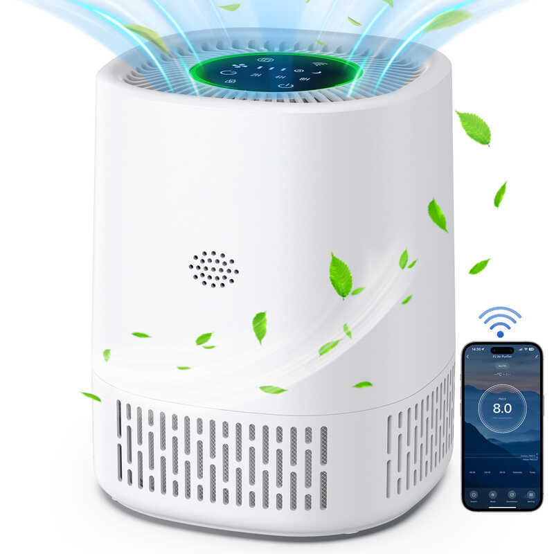 PJ07 novo produto purificador de ar wifi inteligente APP controle íon negativo remover formaldeído PM2.5 remover Odor