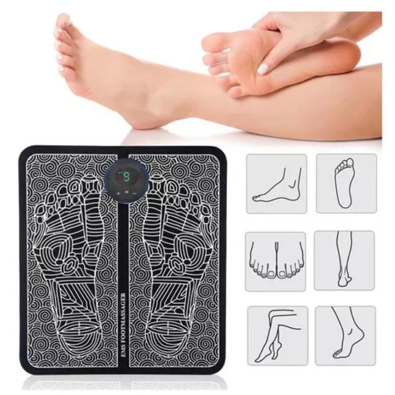 Massageador Para Pés Elétrico Estimulação Muscular