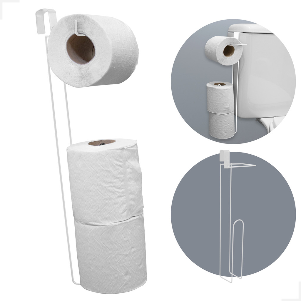 Suporte Acoplado para Papel Higiênico - Organize Seu Banheiro com Versatilidade