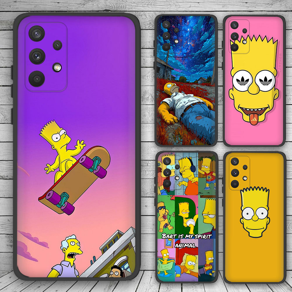 Capa De Telefone Para Samsung Galaxy J2 J5 J7 Prime J7 Core J7Pro J730 E178 Simpson Silicone Macio