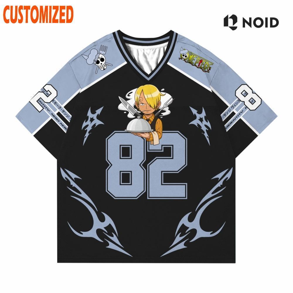 [Personalizado Grátis] Sanji Noid Noidentity Jersey Oversize Casual Infantil Vintage Beisebol Kaos Streetwear Camisas Es