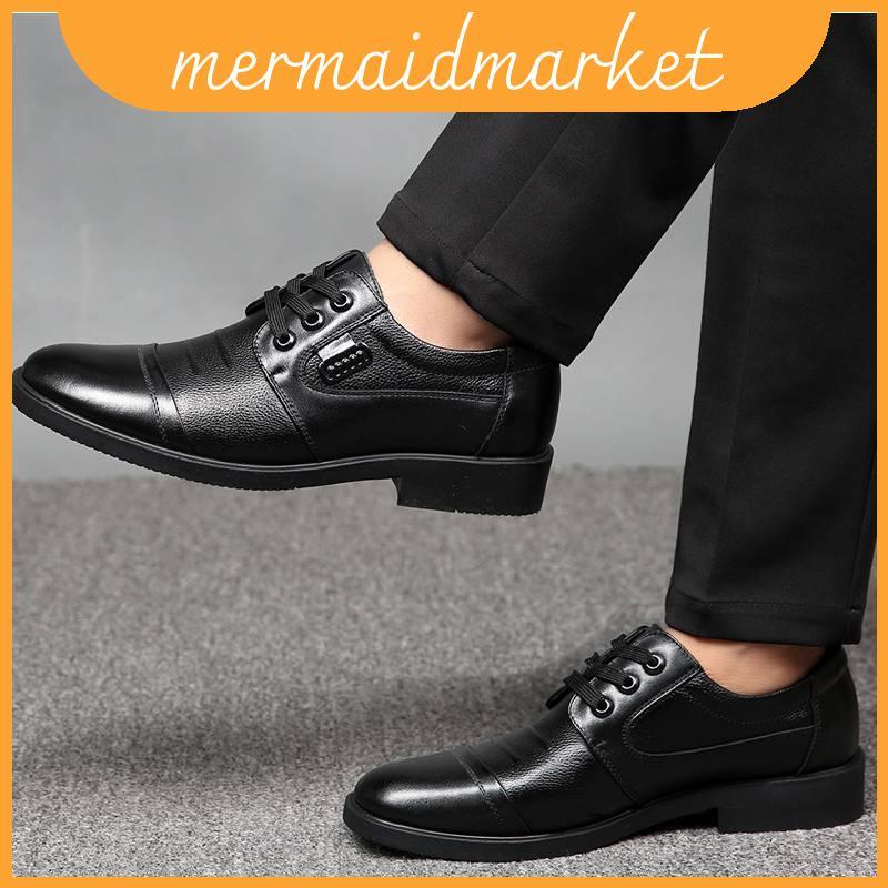 Mocassins Masculinos De Couro Com Pu Macio Superior E Salto De Borracha Plano Sapatos Casuais Para Eventos Formais