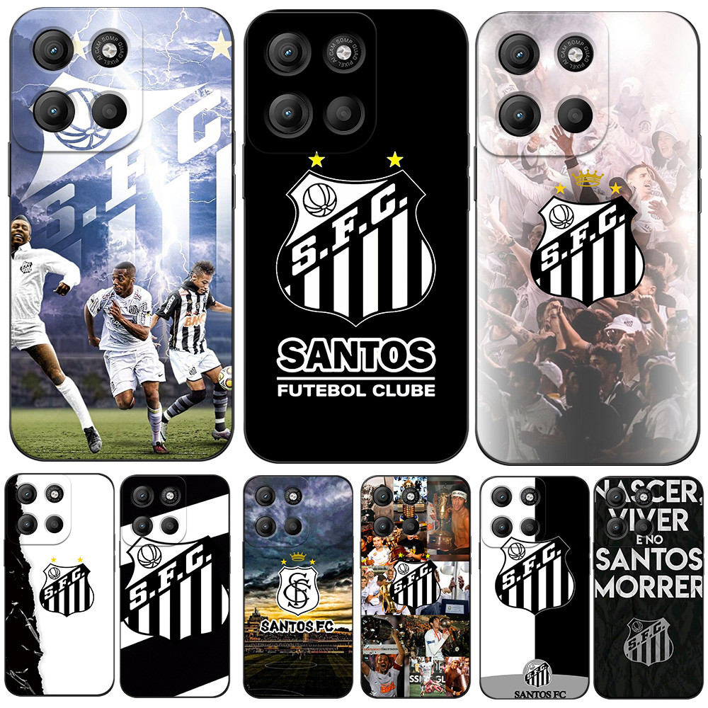 Capa Para Motorola MOTO G56 G86 G96 5G De Telefone De Silicone Macio Santos FC Vila Belmiro Peixe