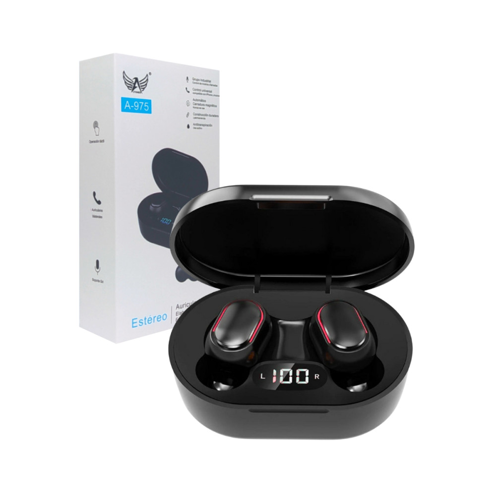 Fone Bluetooth Intra-Auricular com Estojo LED Altomex