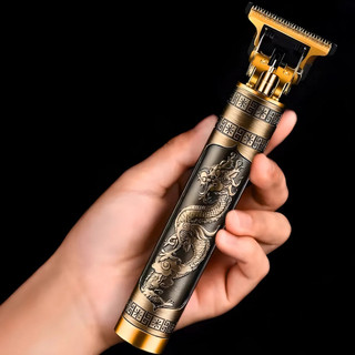 Máquina de Cortar Cabelo Barbeiro Dragão Profissional Elétrica Bateria Recarregável