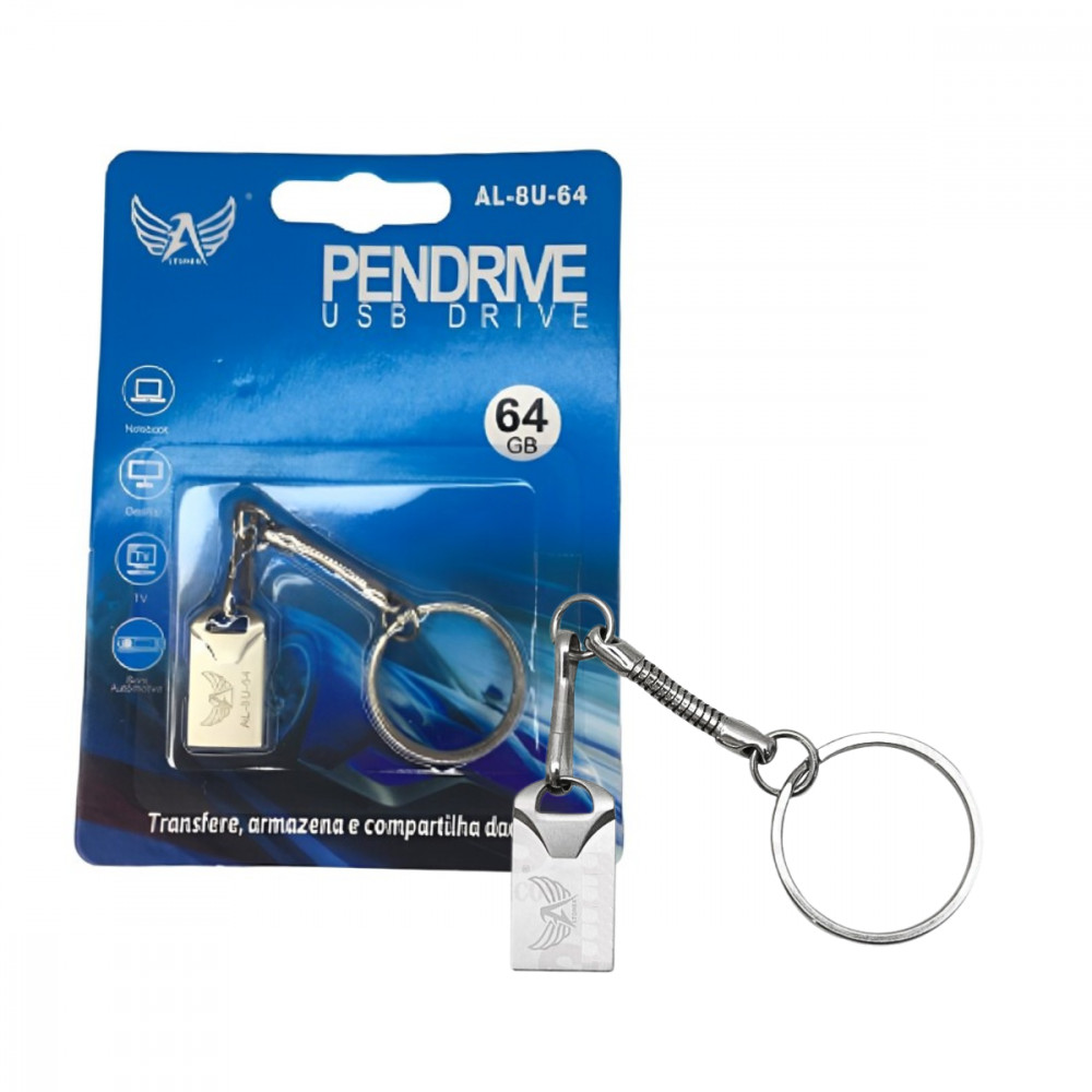 Pendrive 64GB Altomex USB Flash Drive Alta Velocidade Portátil Chaveiro PC Notebook