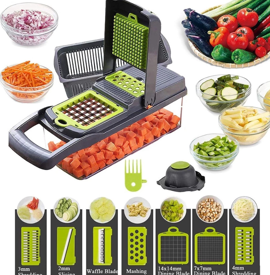 .Fatiador Manual de Legumes e Frutas (Cortador Prático)