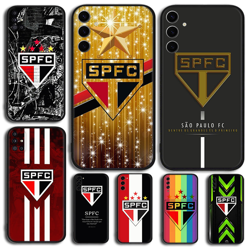 Para Samsung A14 A15 A16 A20 A30 A20S A21 A21S A22 A23 A24 A31 São Paulo Macio TPU silicone Preto Caso De Telefone