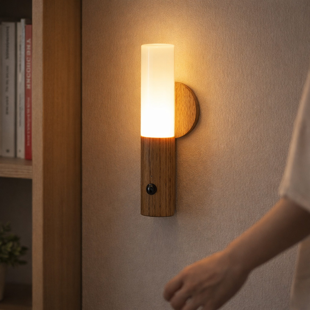 Luminária LED Inteligente com Sensor de Movimento – Recarregável USB