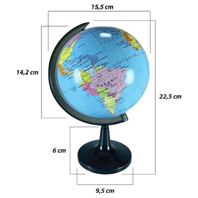 Mini Globo Giratório 14,2cm: Decore com Estilo!