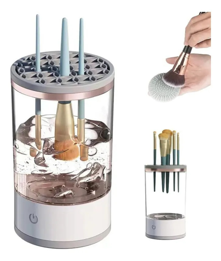 Lavador Limpador De Pinceis Maquiagem Automático Elétrico em Oferta na Shopee