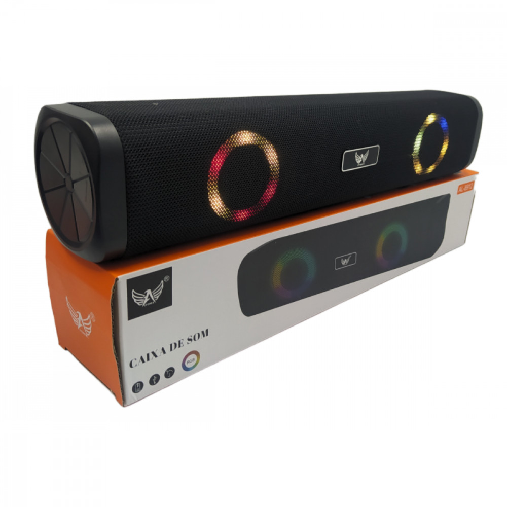 Caixa de Som Bluetooth Soundbar LED RGB Altomex Caixa de Som Bluetooth Soundbar LED RGB Altomex AL-8912