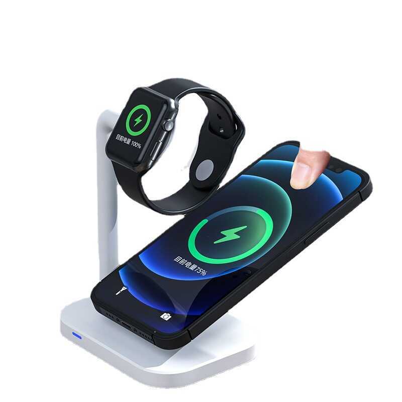 Carregador sem fio dois em um carregador sem fio adequado para carregador sem fio Apple iWatch1-6 geração