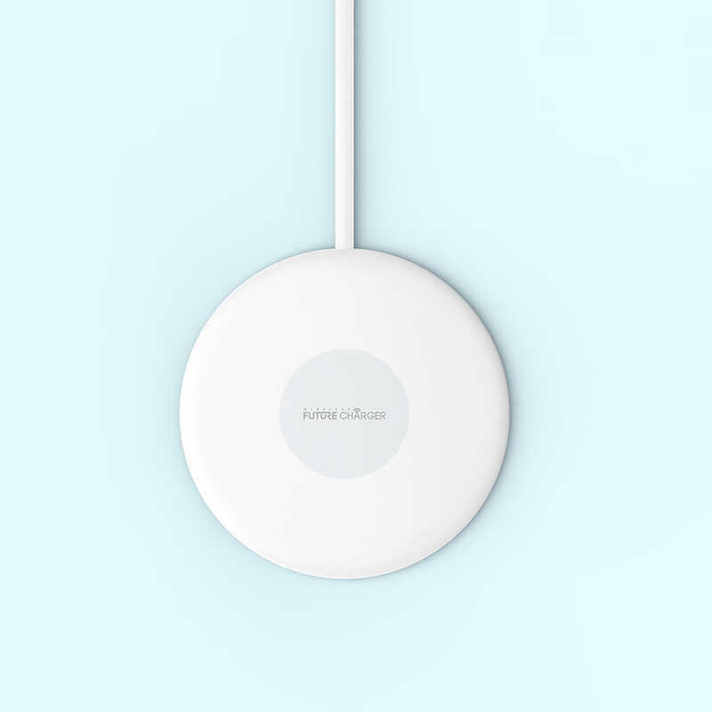 Carregador sem fio Material Carregador sem fio de carga rápida QI 10W Carregador sem fio redondo