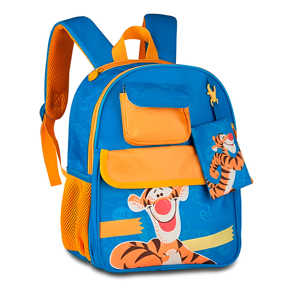 Mochila Infantil Escolar Com Capuz Orelhinhas Creche Passeio