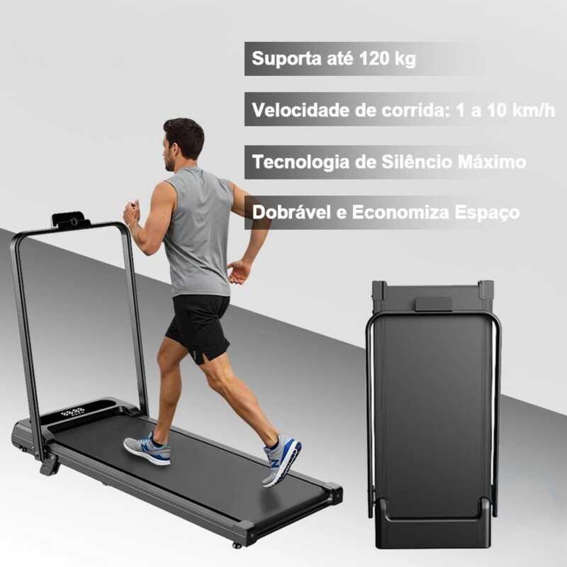 Esteira Dobrável Doméstica Até 120kg-Silenciosa E Compacta Para Uso Doméstico em Oferta na Shopee