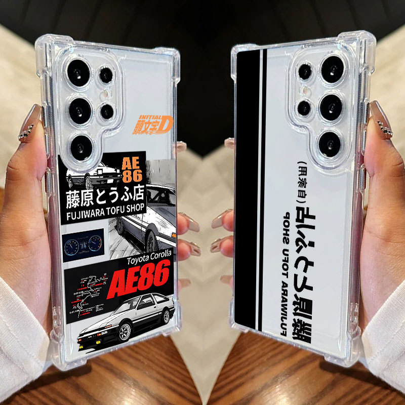 Japão Anime Inicial D FUJIWARA TOFU SHOP Capa Para Samsung S25 Ultra S24 FE S23 Plus S20 S25 S22 S21 S25EDGE A56 A36 Tra
