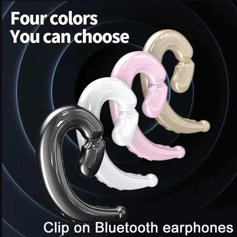 Fones De Ouvido Sem Fio Condução Ar TWS Bluetooth 5.2 À Prova Dwaterproof Água Redução Ruído Pendurado Esportes Fone Par
