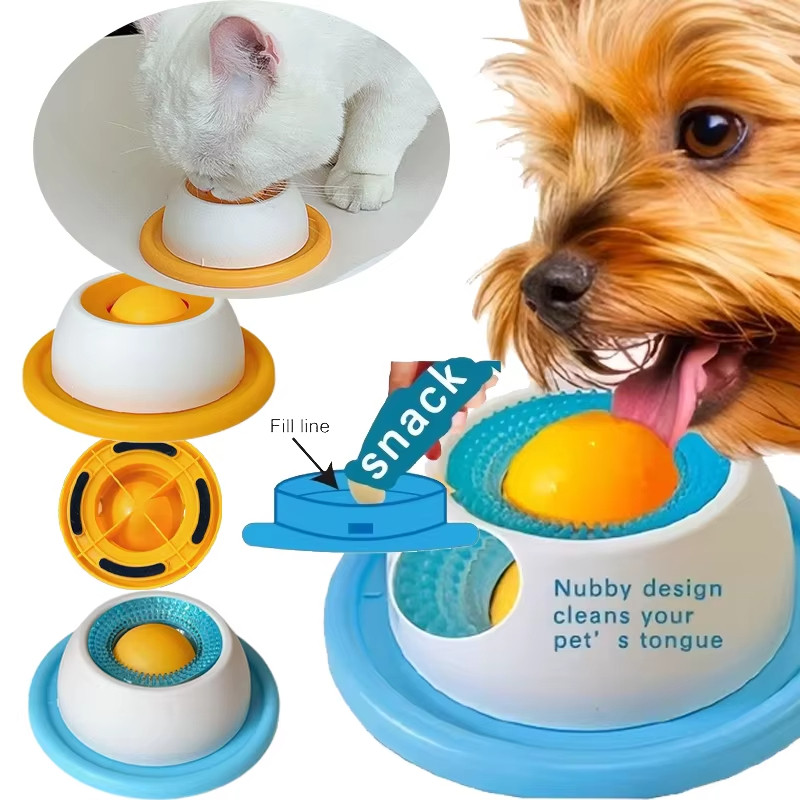 Pet Lambendo Esteira Com Ventosas Cão Alimentador Lento Brinquedo Interativo Para Iogurte Anti-Derramamento Resistente À