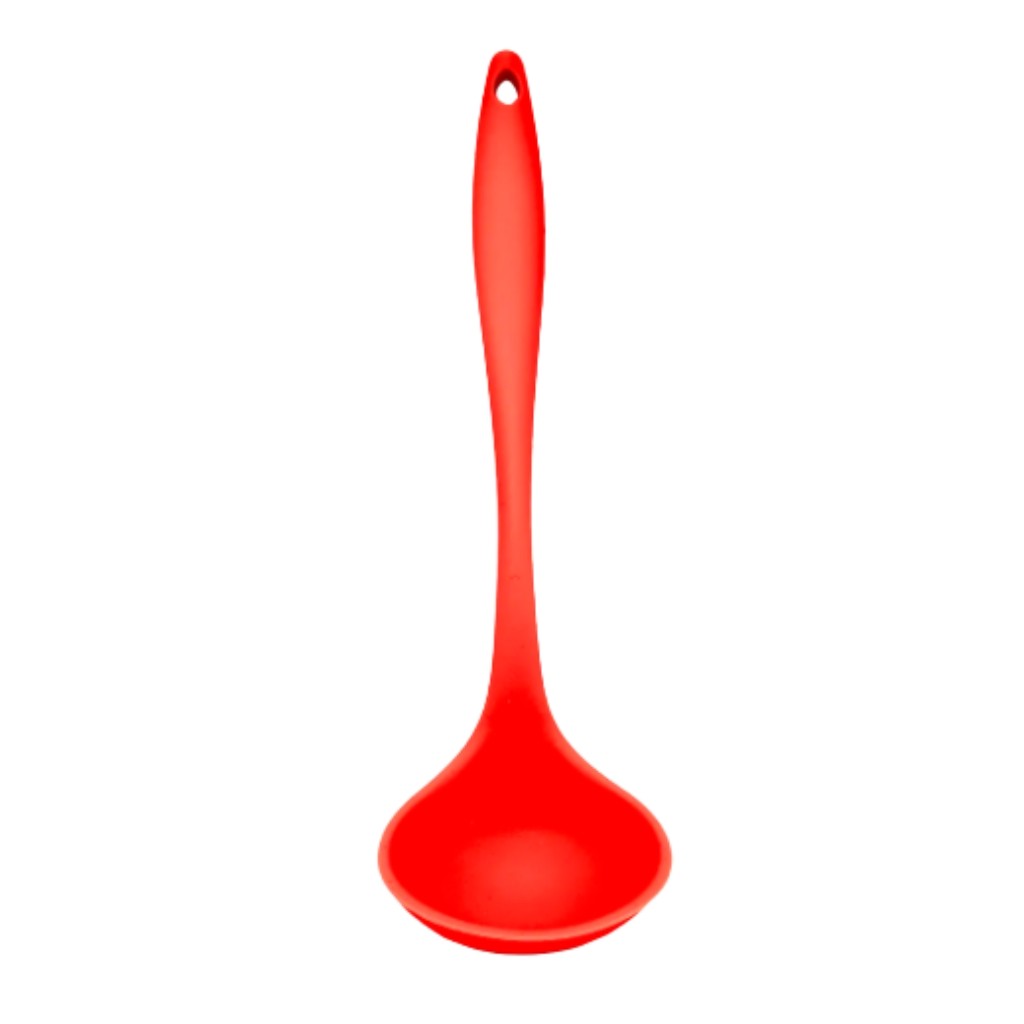 Concha de Feijão Silicone 28,6 cm Grande Reforçada Vermelha – Utensílio Cozinha Resistente Antiaderente