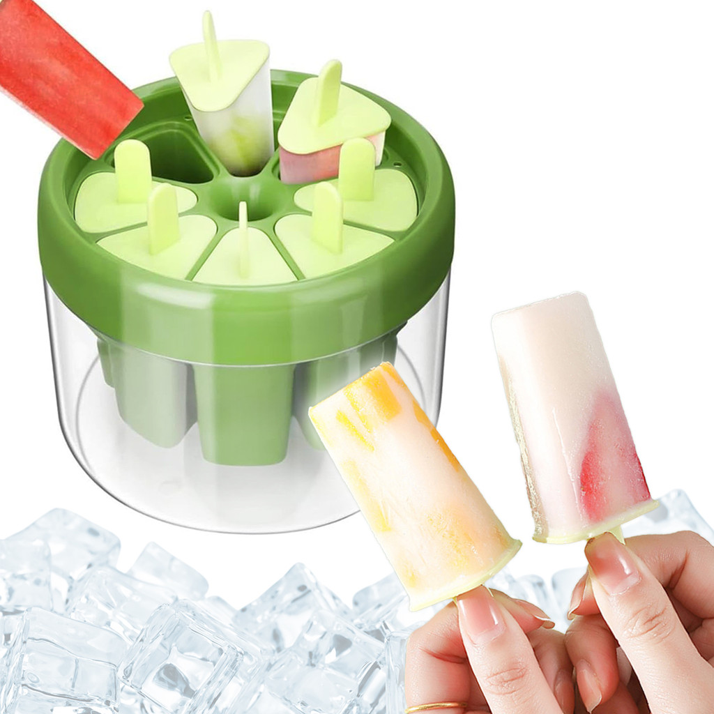 Forma MOL Fazer Picolé Sorvete 8 Palitos Reutilizável Verde